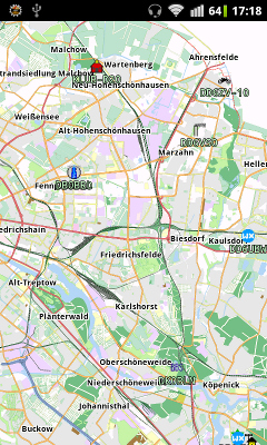 [Screenshot of OSM Map]